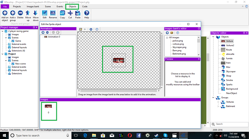 City Race 3D Game Build Using gdevelop